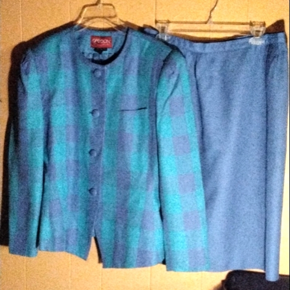 A blue Sasson suit